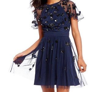 Open Back Gianni Bini Navy Dress